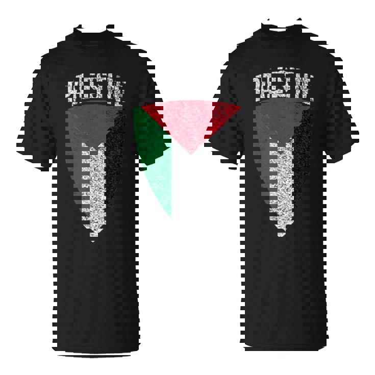 パレスチナ国旗 シールドフリー パレスチナガザ パレスチナ人 Tシャツ