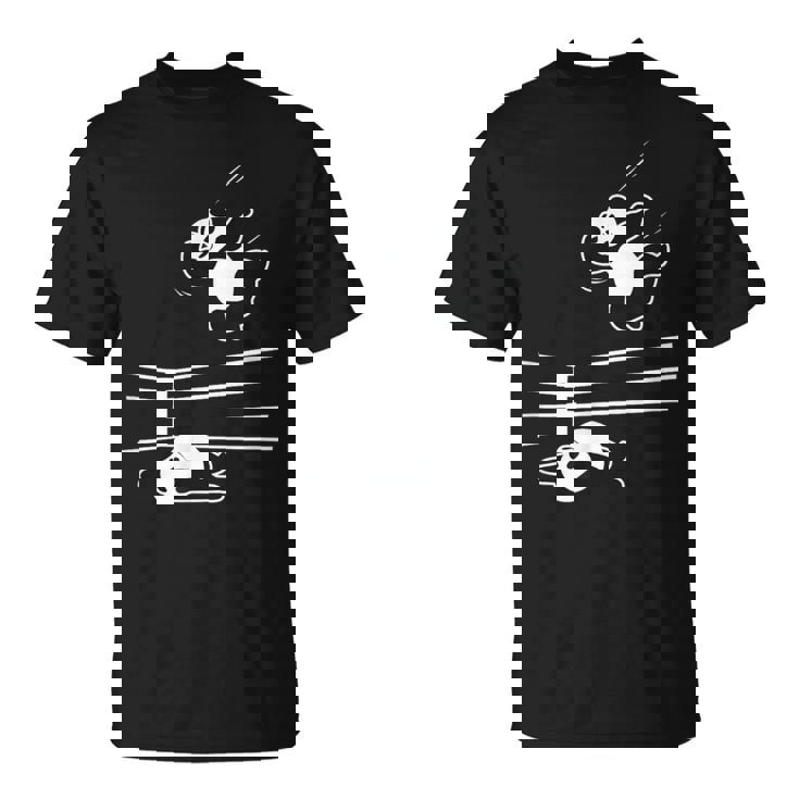 パンダ ベア レスラー レスリング グラップリング Tシャツ