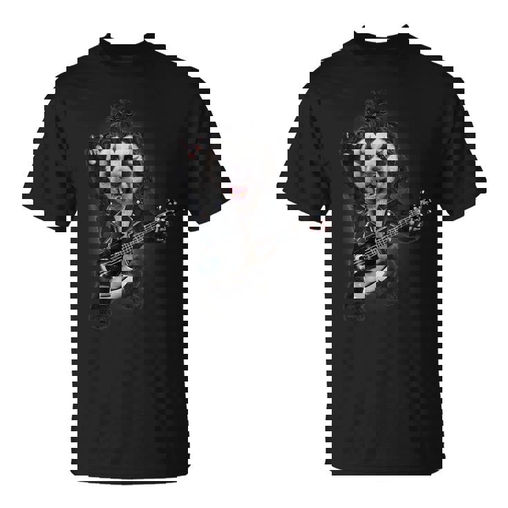 パンダ ロックスター ギター Tシャツ