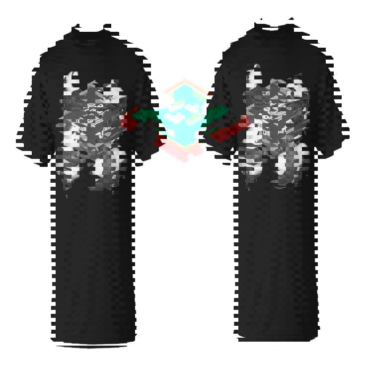 パンダ 麻雀 面白いtシャツ 動物 文字入り メンズ おもしろ 面白い 服 おもしろグッズ ネタ 雀士 Tシャツ