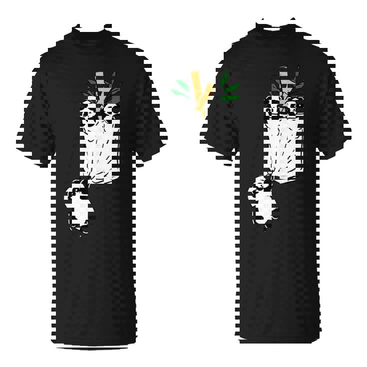 パンダのポケットに入ったパンダ Tシャツ