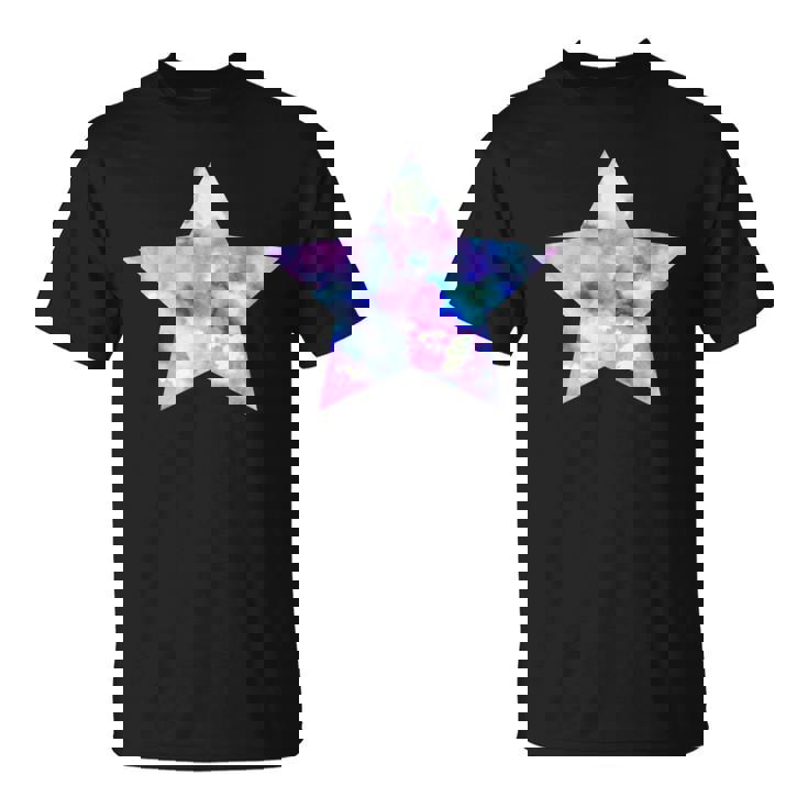 パープル ピンク ブルー プリティ スター Tシャツ