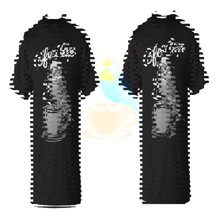 ヒップスター セキセイインコ コーヒー セキセイインコ Tシャツ
