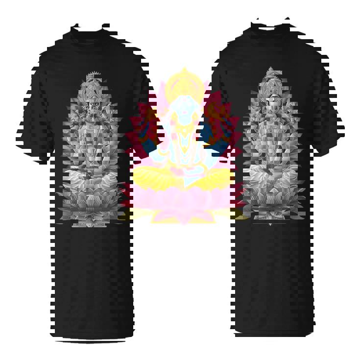 ヒンドゥー教の神ヴィシュヌ ヴィシュヌ ヒンドゥー教 守護の象徴 Tシャツ