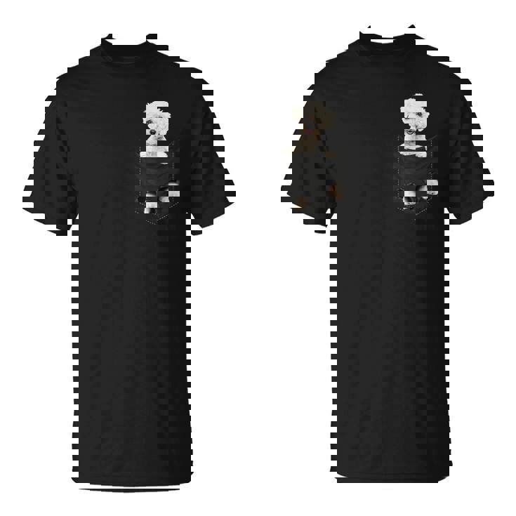 ビションフリーゼ愛好家のためのポケットに入った面白いビションフリーゼ Tシャツ