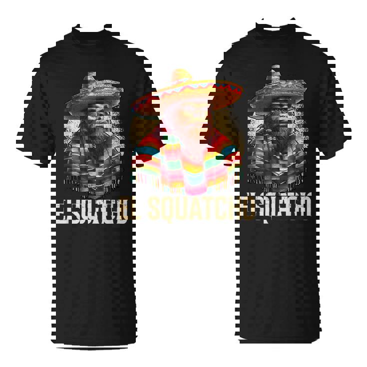 ビッグフット エル・スクワッチョ 面白い 南西メキシコ ソンブレロ Tシャツ