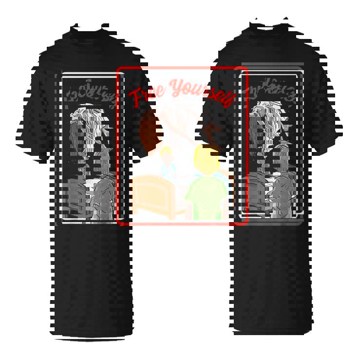 ビンテージ ホラー、取り憑かれた悪魔から解放される Tシャツ