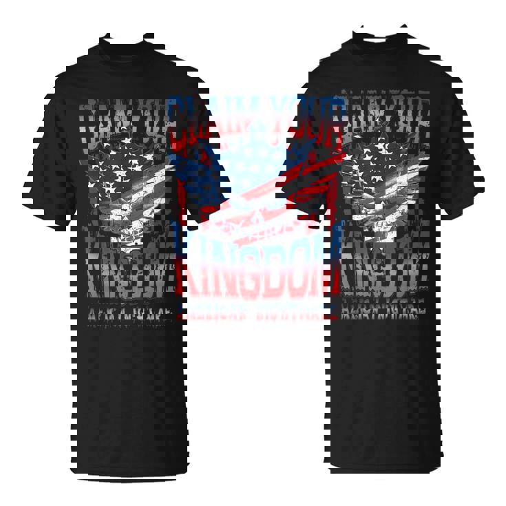 ビンテージアメリカ国旗ドリームクレームユアキングダムの悪夢 Tシャツ