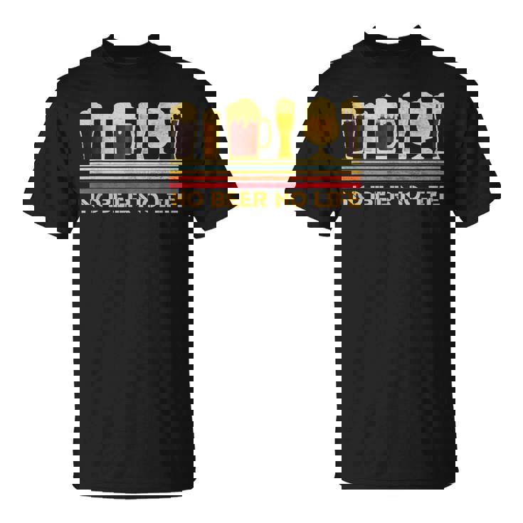 ビール 酒 面白いtシャツ No Beer No Life 飲み おもしろ 飲み会 のんべえ メンズ ネタ 服 Tシャツ