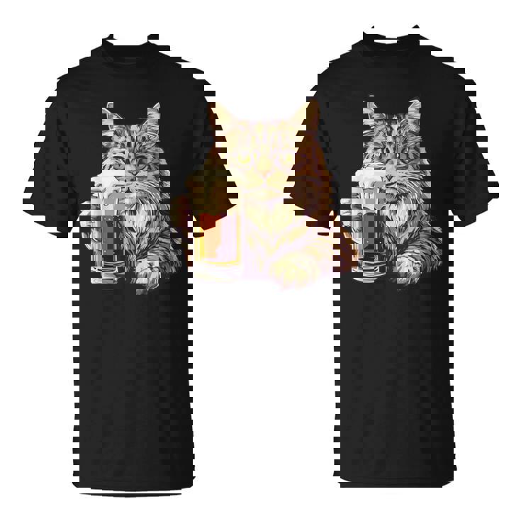 ビールジョッキ かわいい猫 Tシャツ