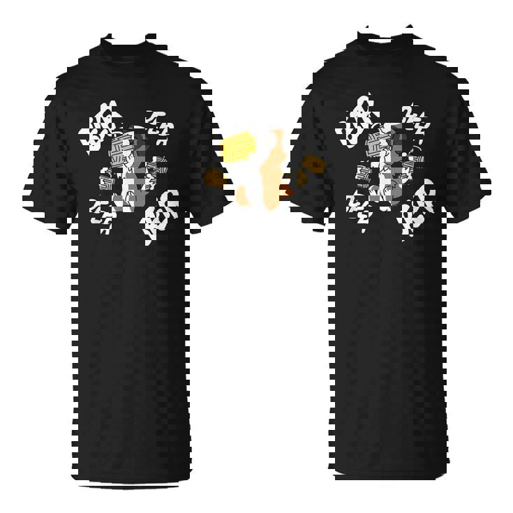 ビールセント・バーナード犬 Tシャツ