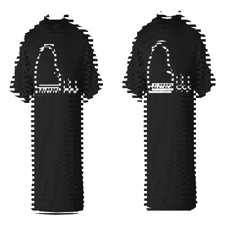 ピアノ 音符 楽譜 音楽 楽器 Tシャツ