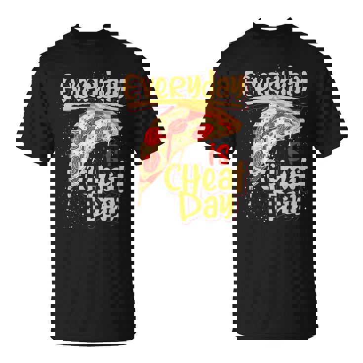 ピザ 美味しい食べ物 恋人 炭酸 不健康なダイエット チートデー Tシャツ