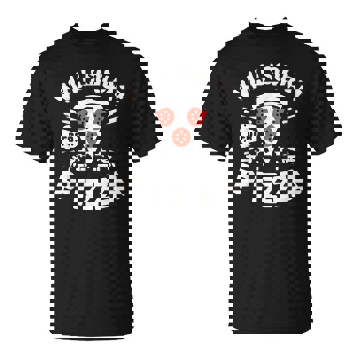 ピザのためにしゃがむ Willquat For Pizza Tシャツ