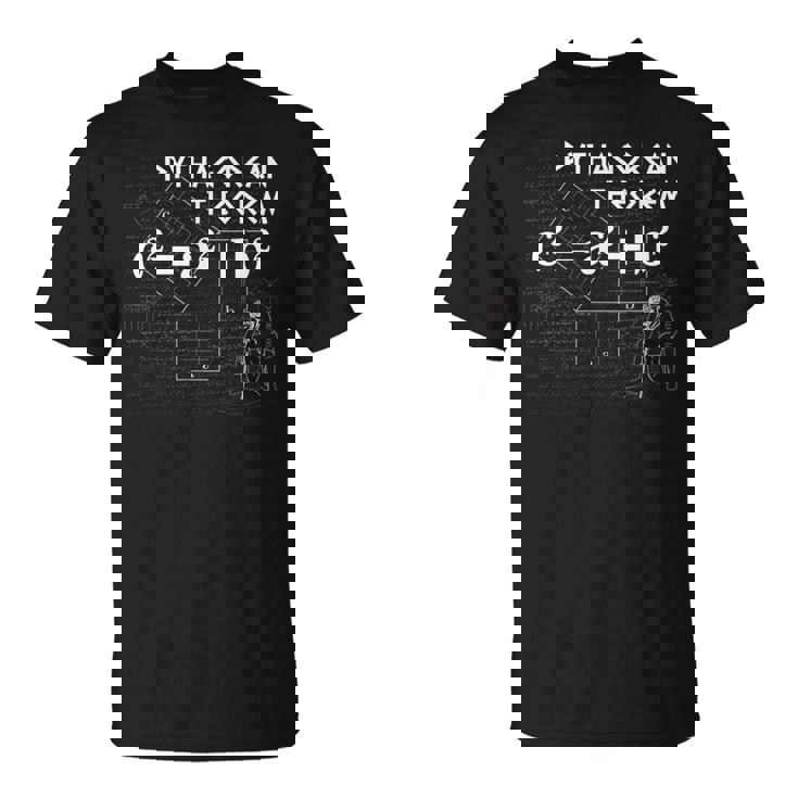 ピタゴラスの定理の設計-2 Tシャツ