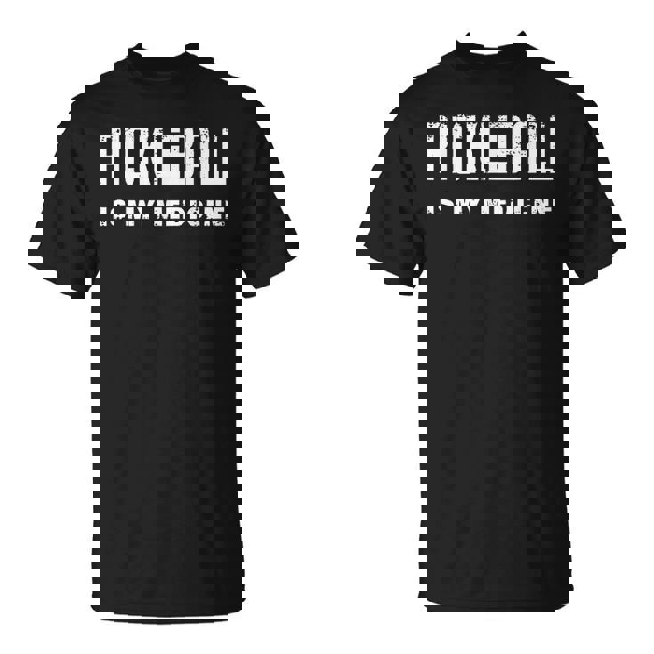 ピックルボールは私の薬 面白いピックルボール Tシャツ