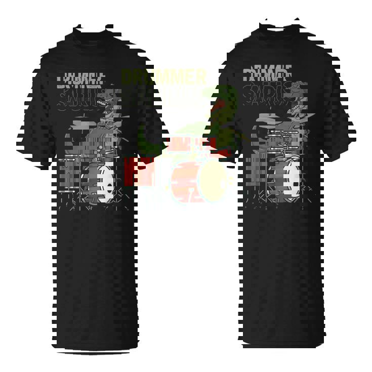 ファニー ドラマーサウルス T レックス 恐竜ドラマー ギフト 恐竜ドラム Tシャツ