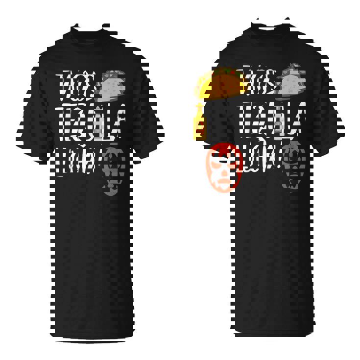 ファニー ルチャリブレ タコス テキーラ ルチャドールとファンへのギフト Tシャツ