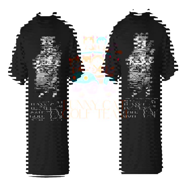 ファニーキャットゴルフチーム アニメ Tシャツ