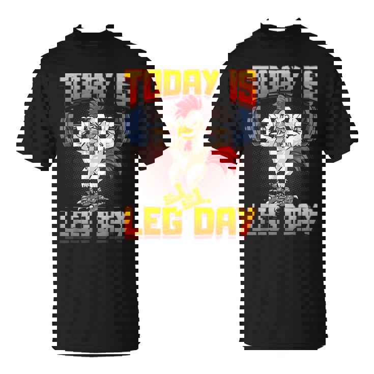 ファニーレッグデイチキンレッグスクワットジム Tシャツ