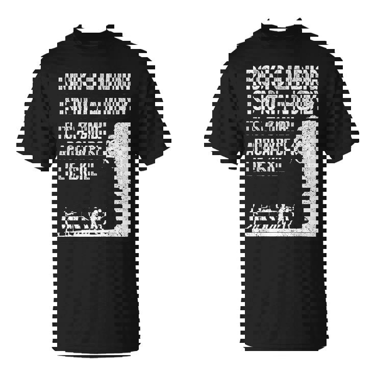 ファニーロッククライマーギフト 男女兼用 クールなゾンビクライミングに Tシャツ