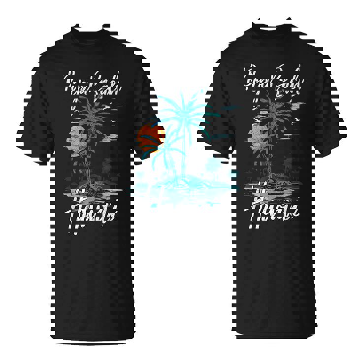 ファミリーバケーション レトロ サンセット ハワイ ポイプー ビーチ Tシャツ