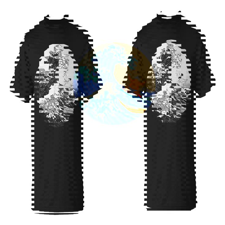 ファンシー 神奈川 大波 相撲 サーフィン パロディ Tシャツ