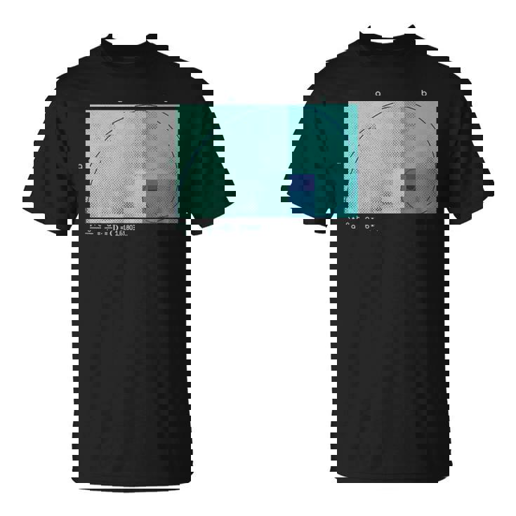 フィボナッチ黄金比 快適なハーフトーン効果。 Tシャツ