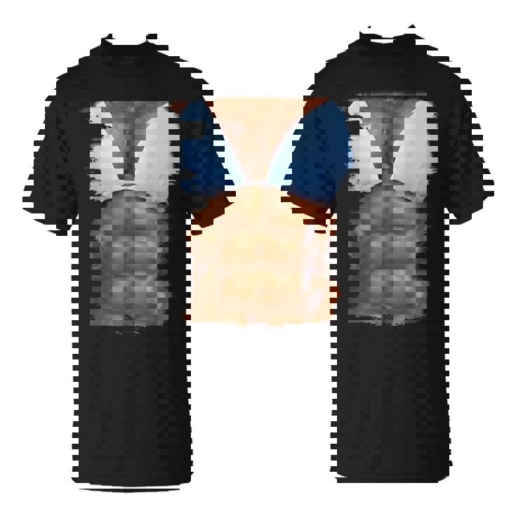 フェイク アブス ファニービキニ ボディマッスル 6パック 3D Tシャツ