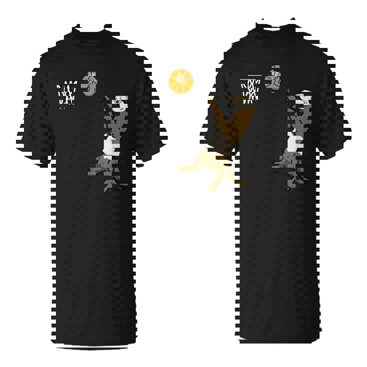 フェレット バスケットボール ボール スポーツ Tシャツ