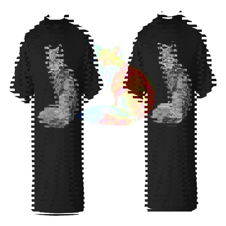 フォックス 賢いキツネ 森の動物たち Tシャツ