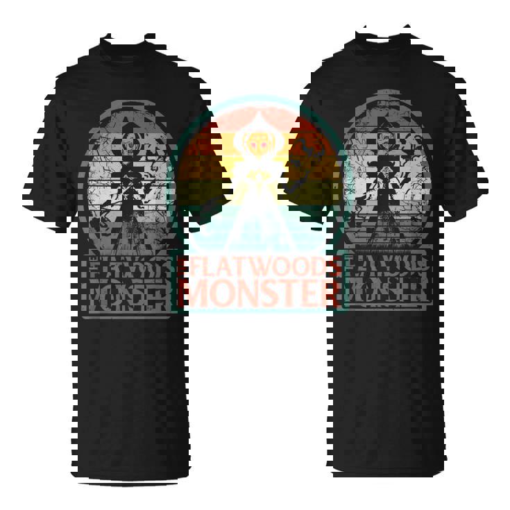 フラットウッズモンスター、レトロエイリアンブラクストン郡ウェストバージニア州クリプティッド Tシャツ