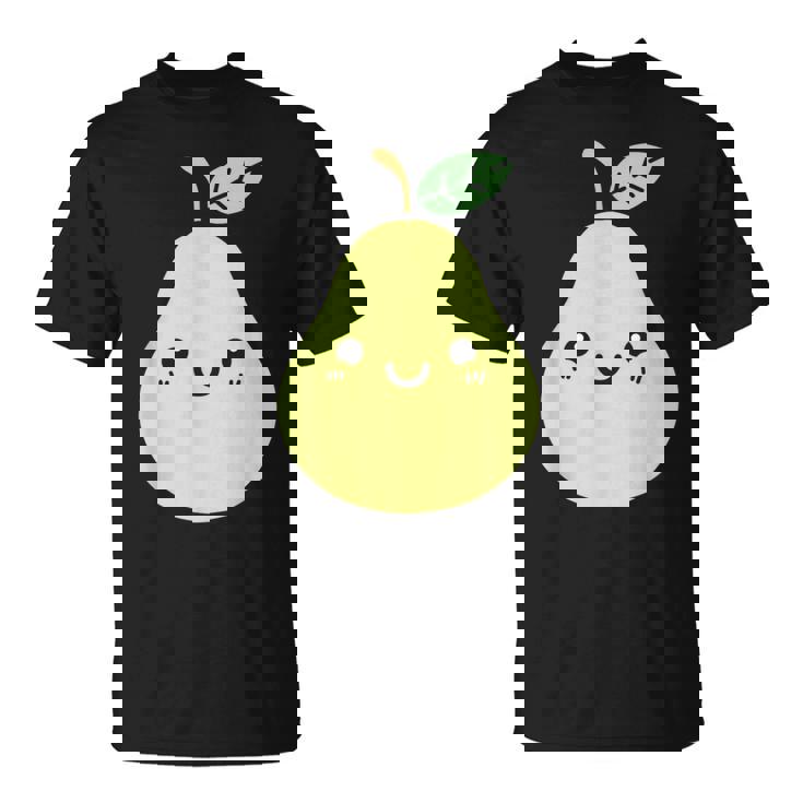 フルーツ 梨 小さなミニマリストのシンプルな梨 Tシャツ