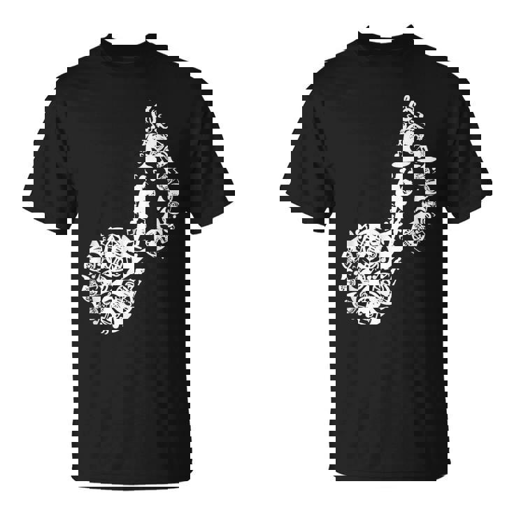 フレンチホルンのドローイング Tシャツ