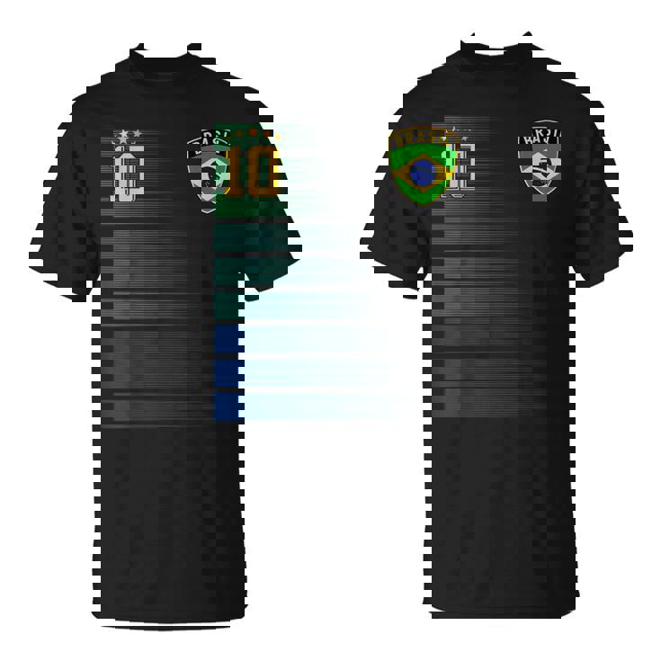 ブラジル サッカーファン ジャージ ブラジル国旗 フットボール愛好家 Tシャツ