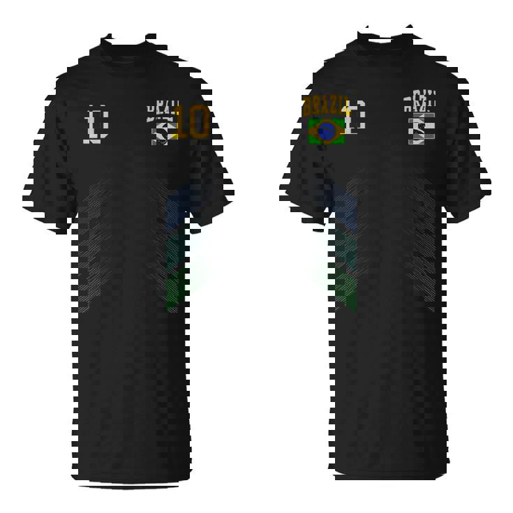 ブラジル サッカーファンジャージー ブラジル国旗 フットボール愛好家 Tシャツ