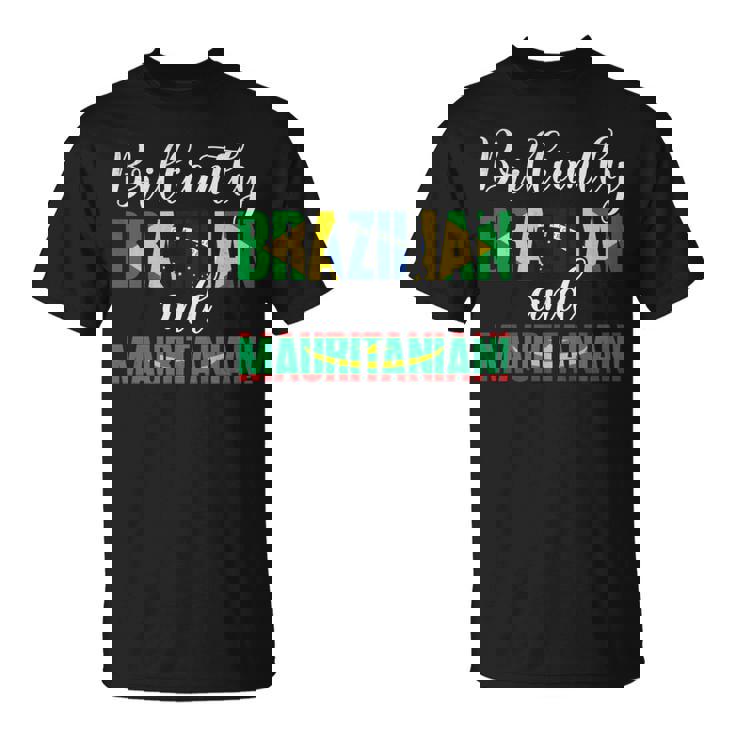 ブラジルとモーリタニアの混合国籍が見事に 長袖tシャツ Tシャツ