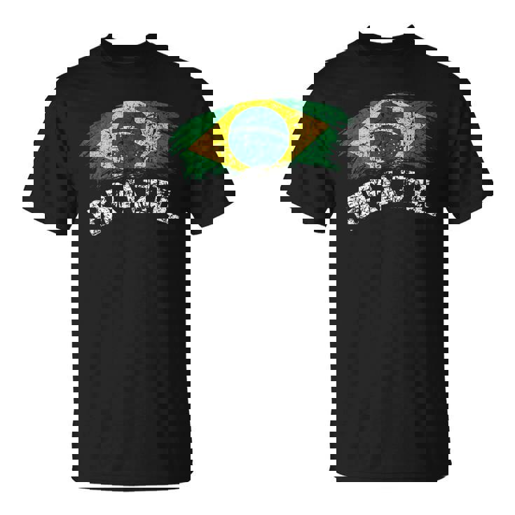 ブラジルの国旗 アンティーク調 ラテン 男性 女性 キッズ ブラジル Tシャツ
