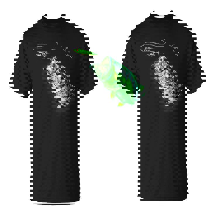 ブラックフライのトップウォータースプークを備えた新しいバスフィッシングシャツ Tシャツ