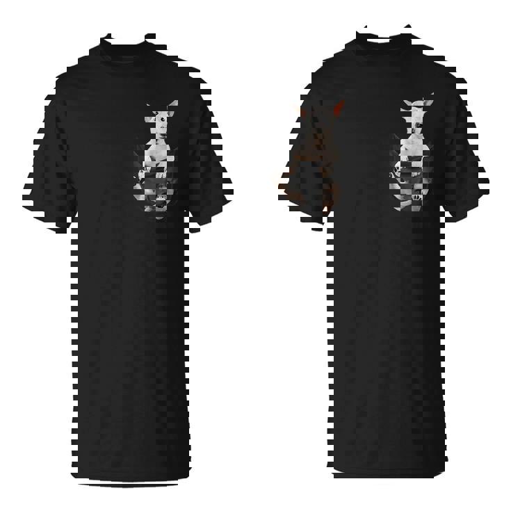 ブルテリア愛好家のためのポケットに入った面白いブルテリア Tシャツ