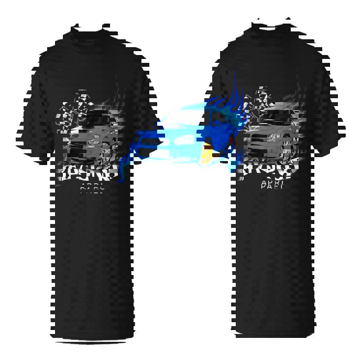 ブルー WrxSti Tシャツ