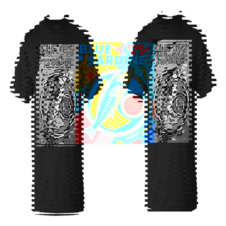 ブルーイワシ 和風メンフィススタイル Tシャツ