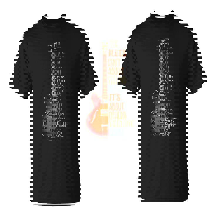 ブルース音楽ギターギタリストのギタリストのためのおかしいギフト Tシャツ