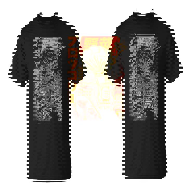 ブロッコジラ ブラックバージョン ブロッコリー Tシャツ