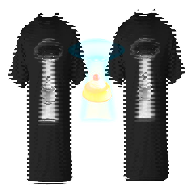プリン Ufo 面白いtシャツ 食べ物 ダイエット 減量 メンズ おもしろ 面白い 服 オリジナル グッズ ネタ Tシャツ