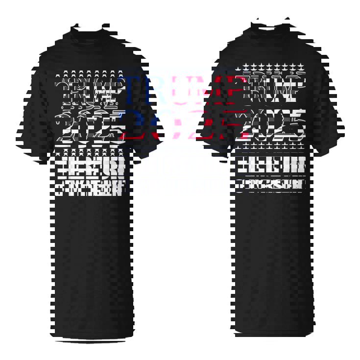 プロトランプシャツ2024 大統領トランプの帰還 2025 Tシャツ