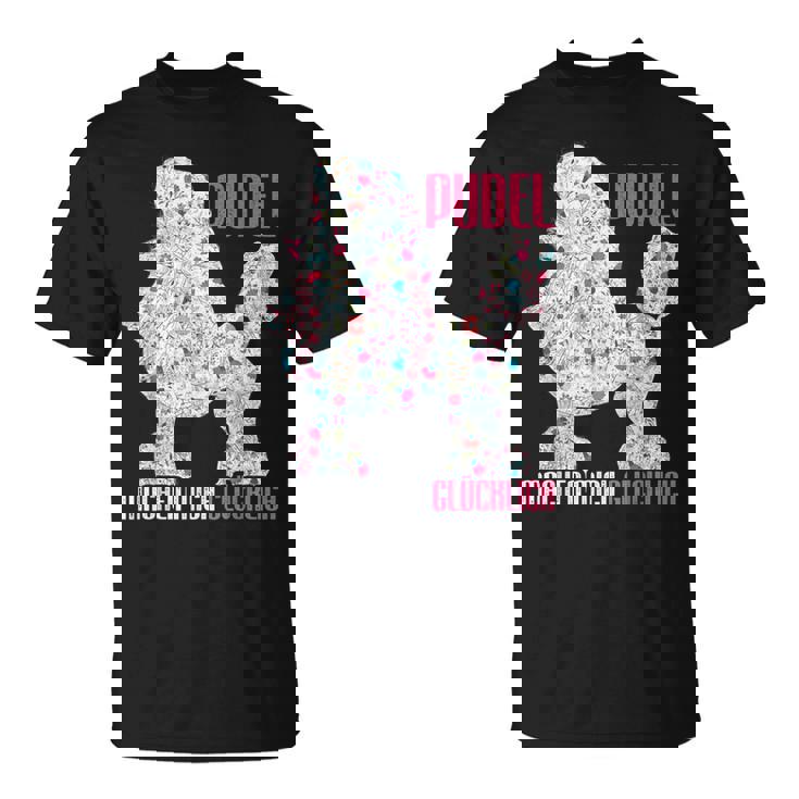 プードル メイクミーハッピー ヴィンテージ プードル Tシャツ