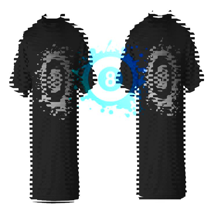 プール ビリヤード プレーヤー エイトボール シンプル プール Tシャツ