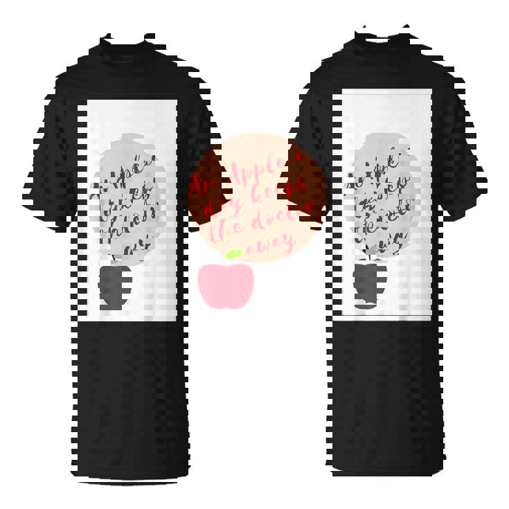 ヘルシーシャツアップル 最新 医者を遠ざける Tシャツ