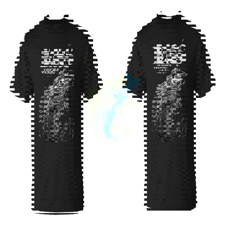ベイトキャスター フィッシャーマン バスのささやき ブラックバス釣り Tシャツ